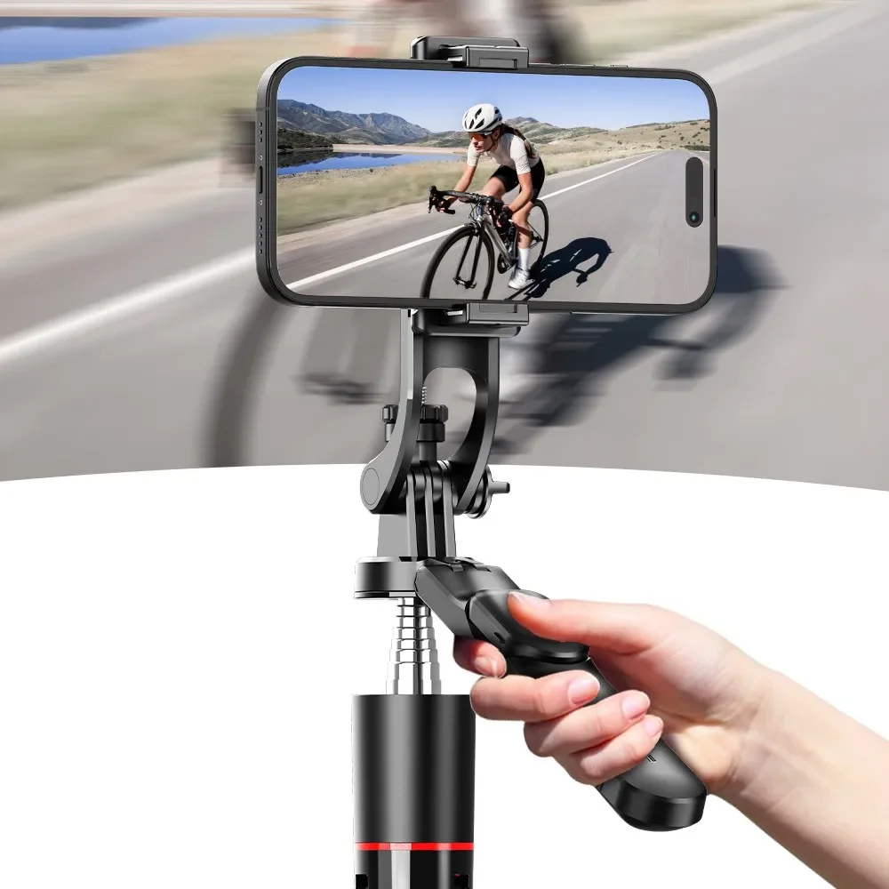 Palo de Selfie de 1,7 metros, soporte para teléfono portátil de rebote Ultra largo, control remoto por Bluetooth con trípode de luz de relleno para vivo - imagen 4