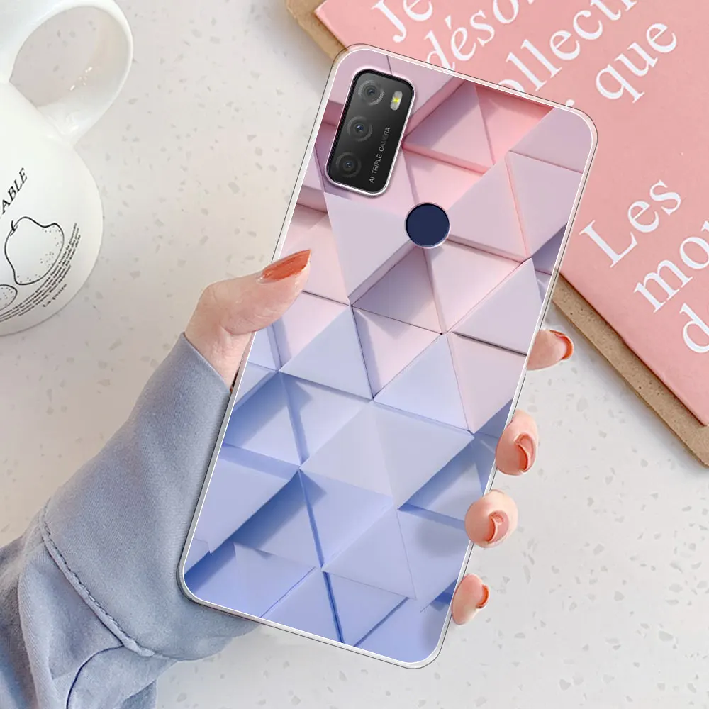 Funda para TCL 20E, carcasa a prueba de golpes, protección transparente, silicona suave, fundas de teléfono de moda para TCL 20Y 20E - imagen 5