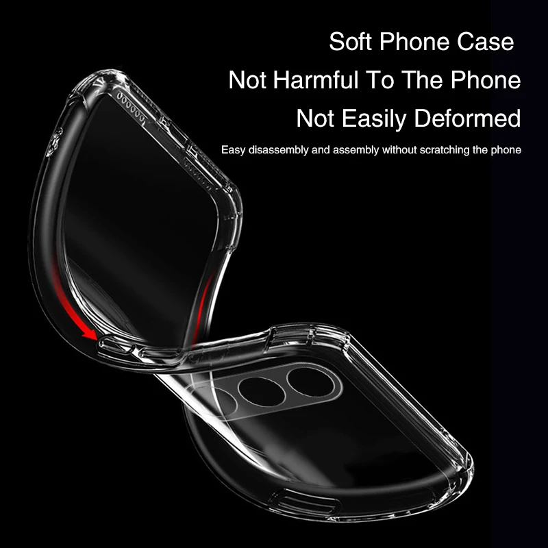 Funda de teléfono Airbag para Honor Play9C Play 9C 5G JDY-AN00 simplicidad suave transparente protección de lente de silicona cubierta trasera Original Fundas - imagen 4