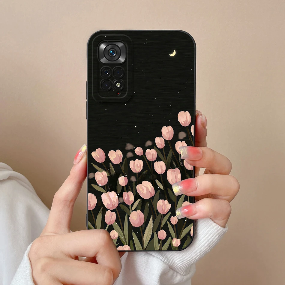 Para Redmi Note 11 Pro Plus Funda dulce y fresca protección completa contraportada suave silicona líquida Protector de teléfono de alta calidad - imagen 2