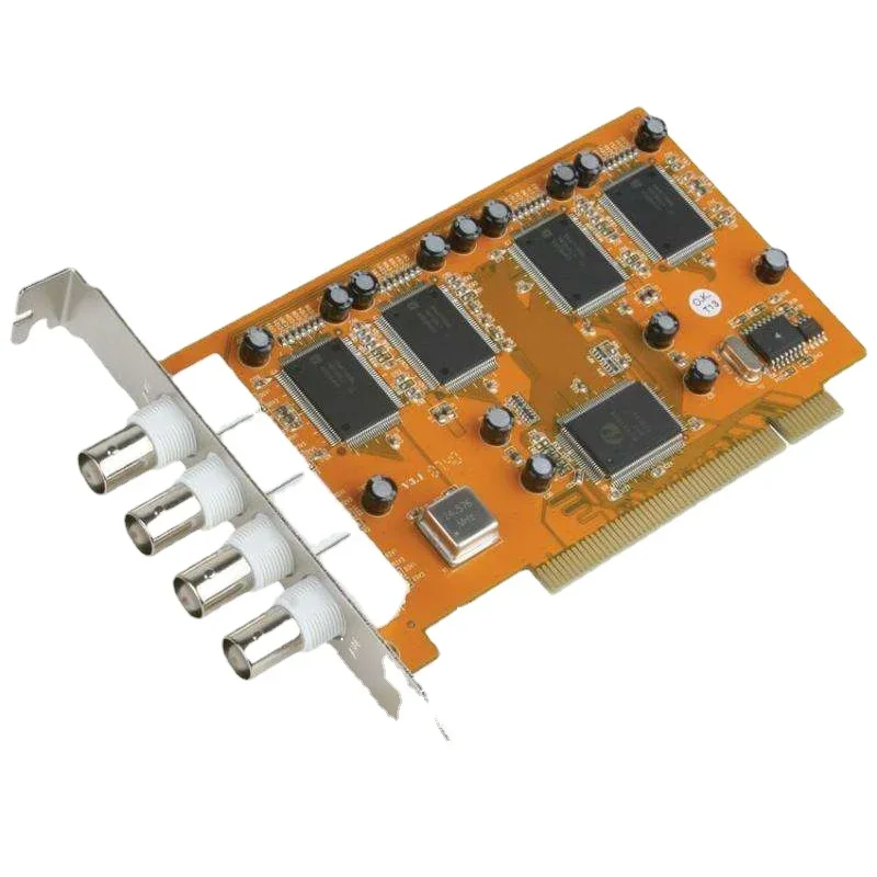 Tarjeta de captura de vídeo PCI a 4 puertos AV/S Trident SAA7134HL Chip VC4000 para educación Video reunión Hospital
