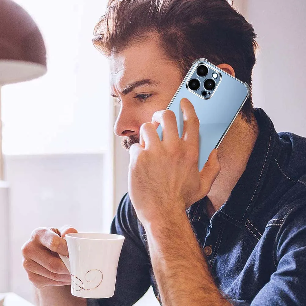 Funda a prueba de golpes para iphone 17 Air Pro Max, funda para teléfono iphone 11 12 13 mini 14 15 16 Plus 17 Pro Max, fundas transparentes traseras - imagen 2