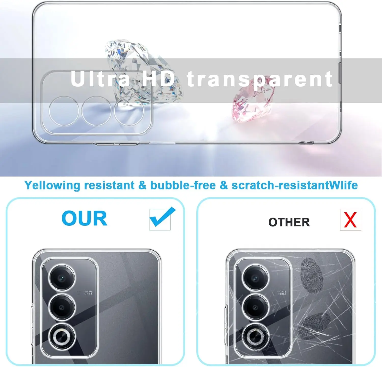 Funda de teléfono transparente de TPU suave para OPPO A3 Pro A3 Energy A80 5G - imagen 5