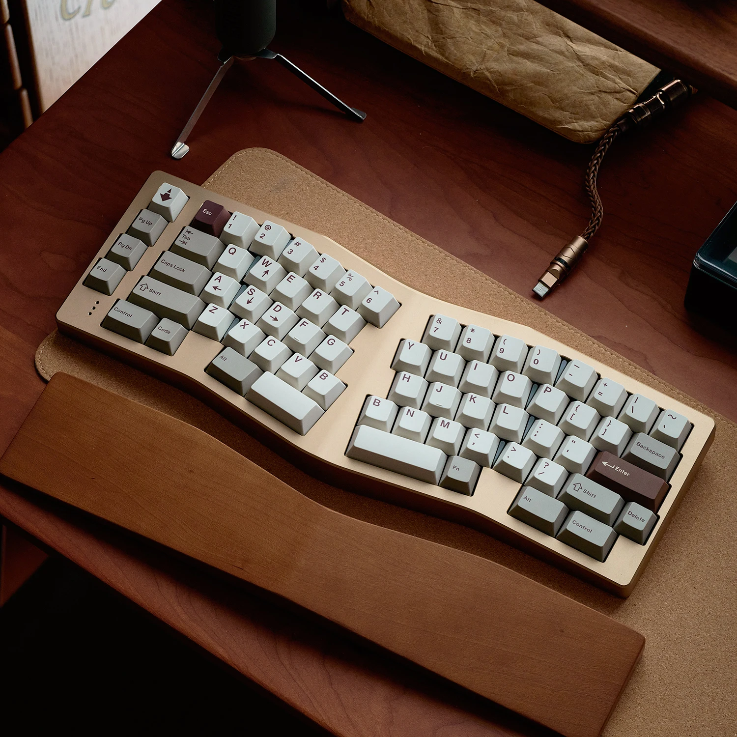 JKDK ‌ Teclas Retro Chocolate PBT Cherry Profile Dye-Sub para ANSI 100%/80%/60% Alice/WKL/Split BS/Stepped CapsLock - imagen 2