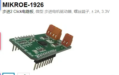 MIKROE-1926 Placa de circuito paso 2 Click, mini unidades de motor paso a paso,
