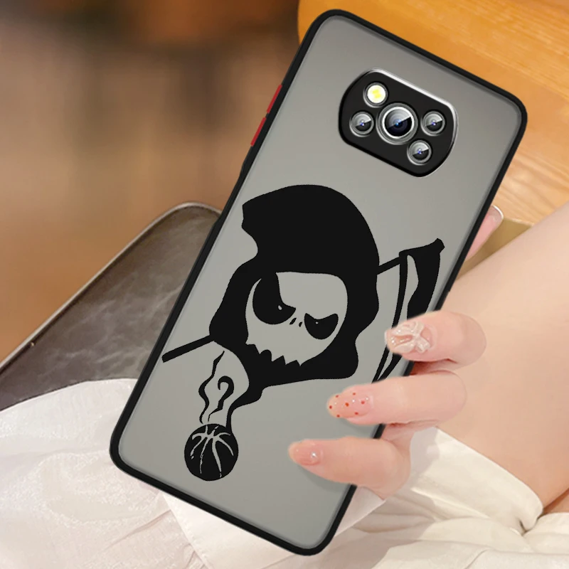 Ghost g-grim r-reaper de dibujos animados translúcidos para Xiaomi Mi, Poco X5, X4, X3, M6, M5S, M5, M4, M3, F5, F4, F3, F6 Pro, 5G - imagen 3