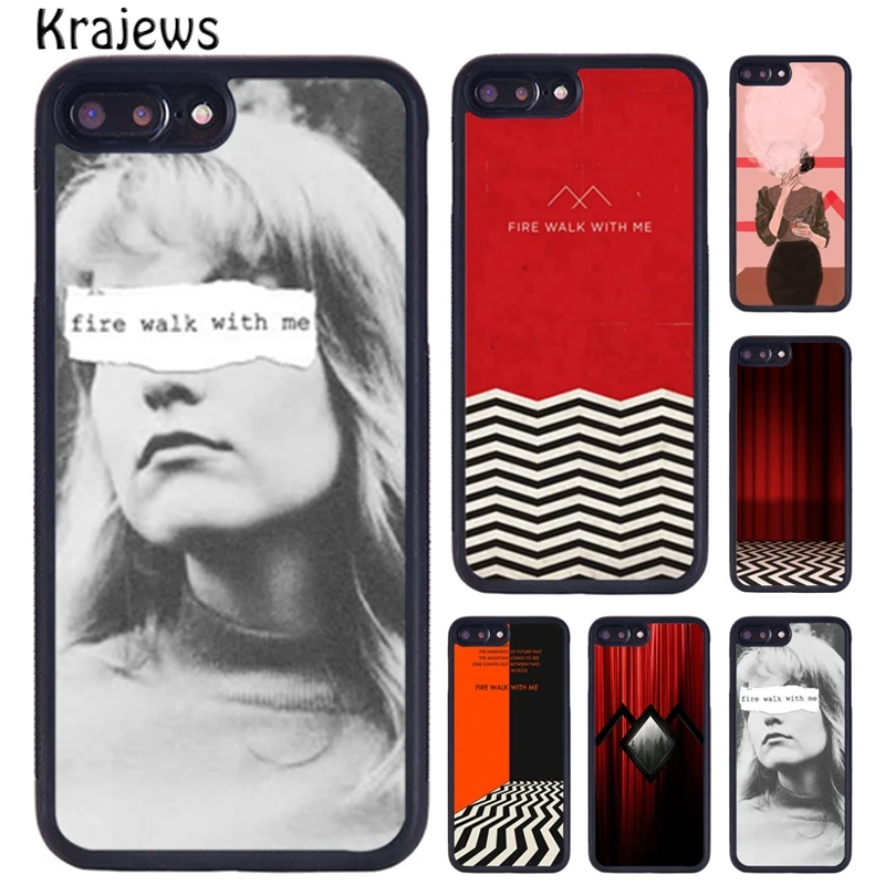 Krajews Twin Peaks Fire Walk With Me funda de teléfono para iPhone 17 Air 16 15 14 11 12 13 Pro MAX Plus funda coque