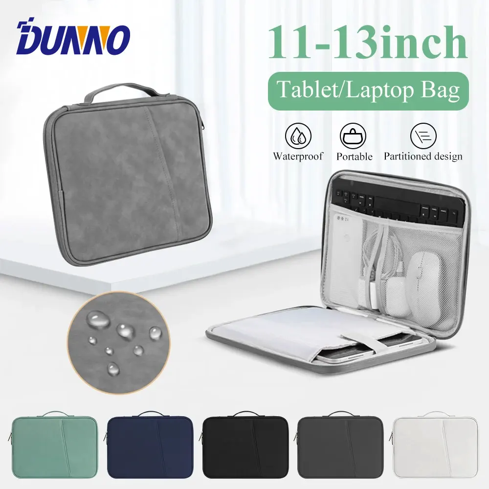 Bolsa para ordenador portátil de 11-12,9 pulgadas, funda protectora para tableta, funda de transporte acolchada, compatible con iPad, Macbook, Xiaomi, ASUS, HUAWEI, Lenovo - imagen 2
