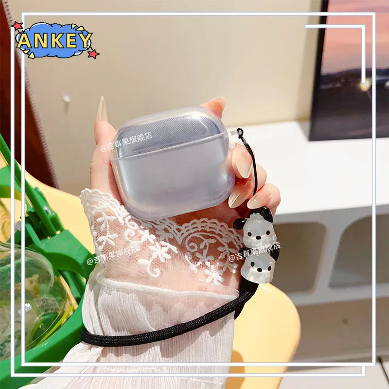 Para Edifier EvoBuds funda protectora suave transparente TPU a prueba de golpes accesorios con cordón - imagen 2