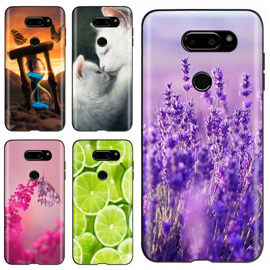 Para LG V30 2017 funda H930 H931 H932 H933 elegante funda pintada suave funda de teléfono delgada para LG V30 V 30 contraportada 6,0 '' Fundas Capa