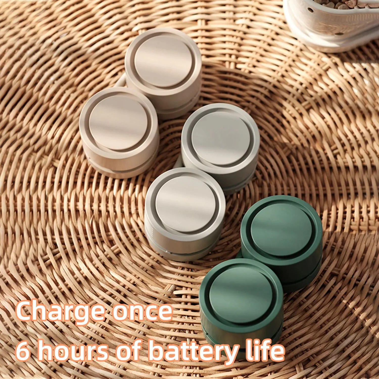 Mini ventilador portátil USB para exteriores, ventilador frío manos libres para cuello, colgante, recargable, deportivo, 3 velocidades, ajustable - imagen 4