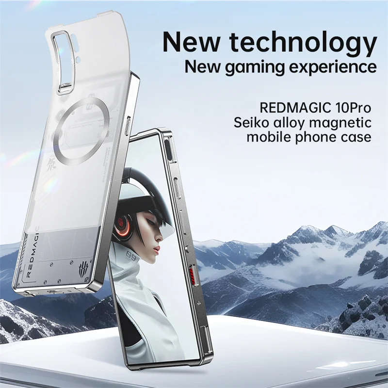 Funda de teléfono con tablero esmerilado Push Pull para ZTE Nubia RedMagic 10 9S 9 Pro + 10 9S 9 Pro para Magsafe armadura magnética a prueba de golpes - imagen 5