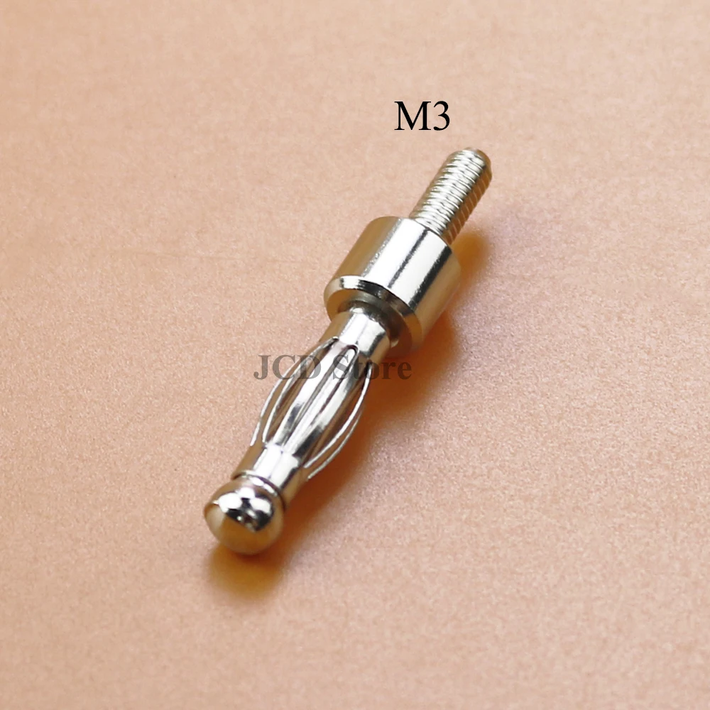 Enchufe banana con rosca de tornillo, barra de presión tipo linterna de alta corriente, 5 piezas, M3/m4, 3mm, 4mm - imagen 5
