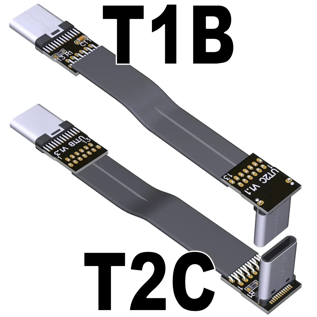 Cable USB-C FFC Extensión 10Gbps Plegable 90° para FPV - imagen 5