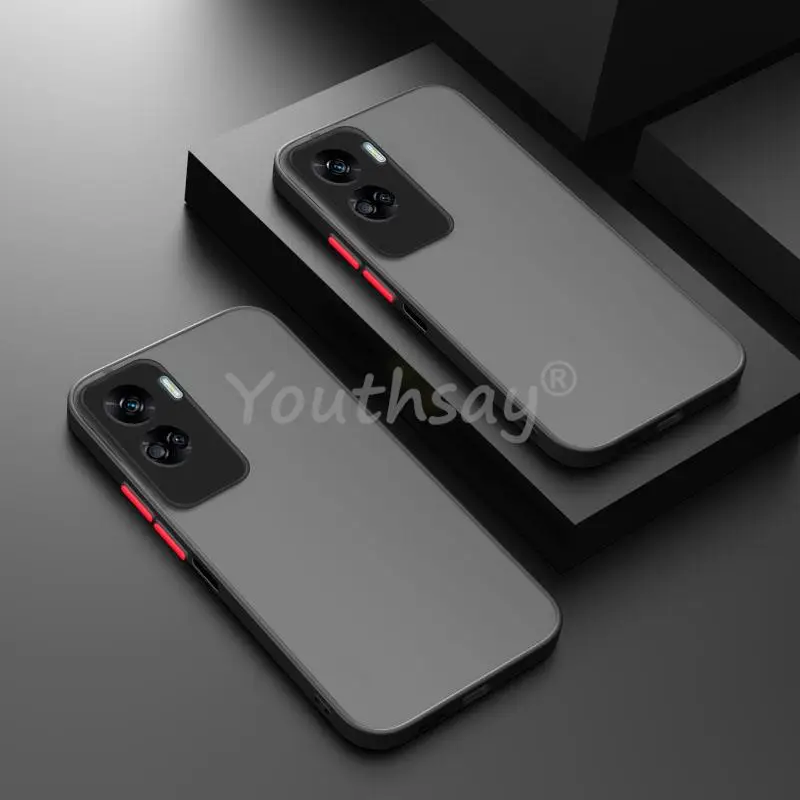 Para Honor 90 Lite funda de silicona mate TPU goma transparente Capa a prueba de golpes funda Honor 90 Lite funda Honor 90 Lite