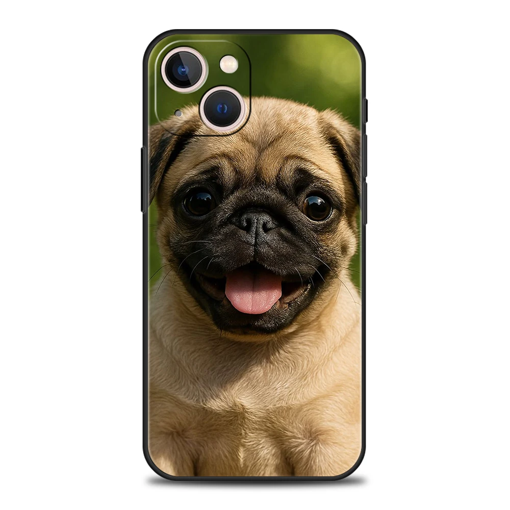 Funda de teléfono suave de TPU de lujo para iPhone 17 Air 16E 16 11 15 14 Pro MAX 12 13 7 8 Plus X XR XS SE 2022 cubierta Bulldog Francés perro mascota - imagen 4