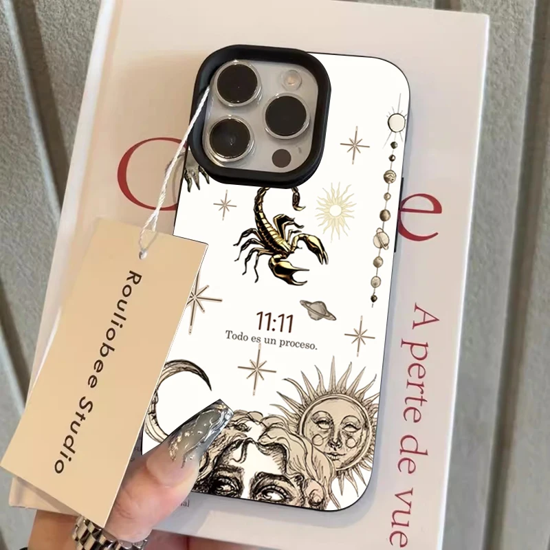 Funda de teléfono de silicona con diseño de escorpión artístico para iPhone 17 fundas iPhone 16 15 14 13 12 11 Pro Max XS X XR 16E 16 Plus Air Cover - imagen 5