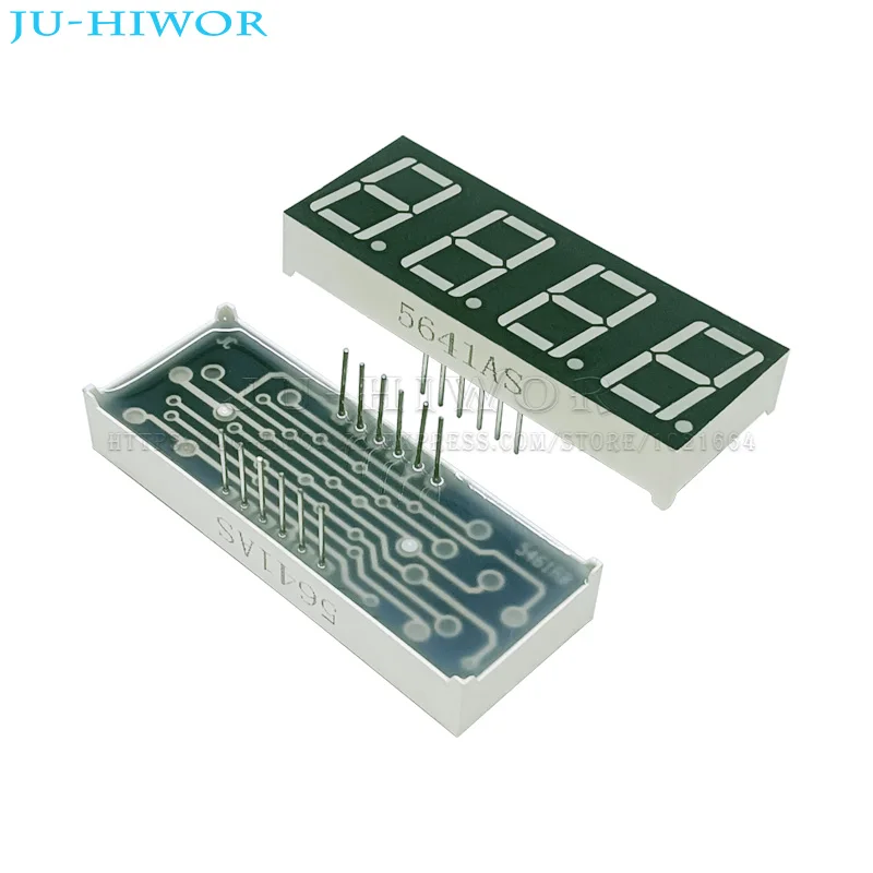 C-C de ánodo común de Digitron, 5 piezas, 0,56 pulgadas, 12 Pines, 5461AS, C-A, 5461BS, 4 dígitos, Bits, 7 segmentos, pantalla Digital LED roja - imagen 3