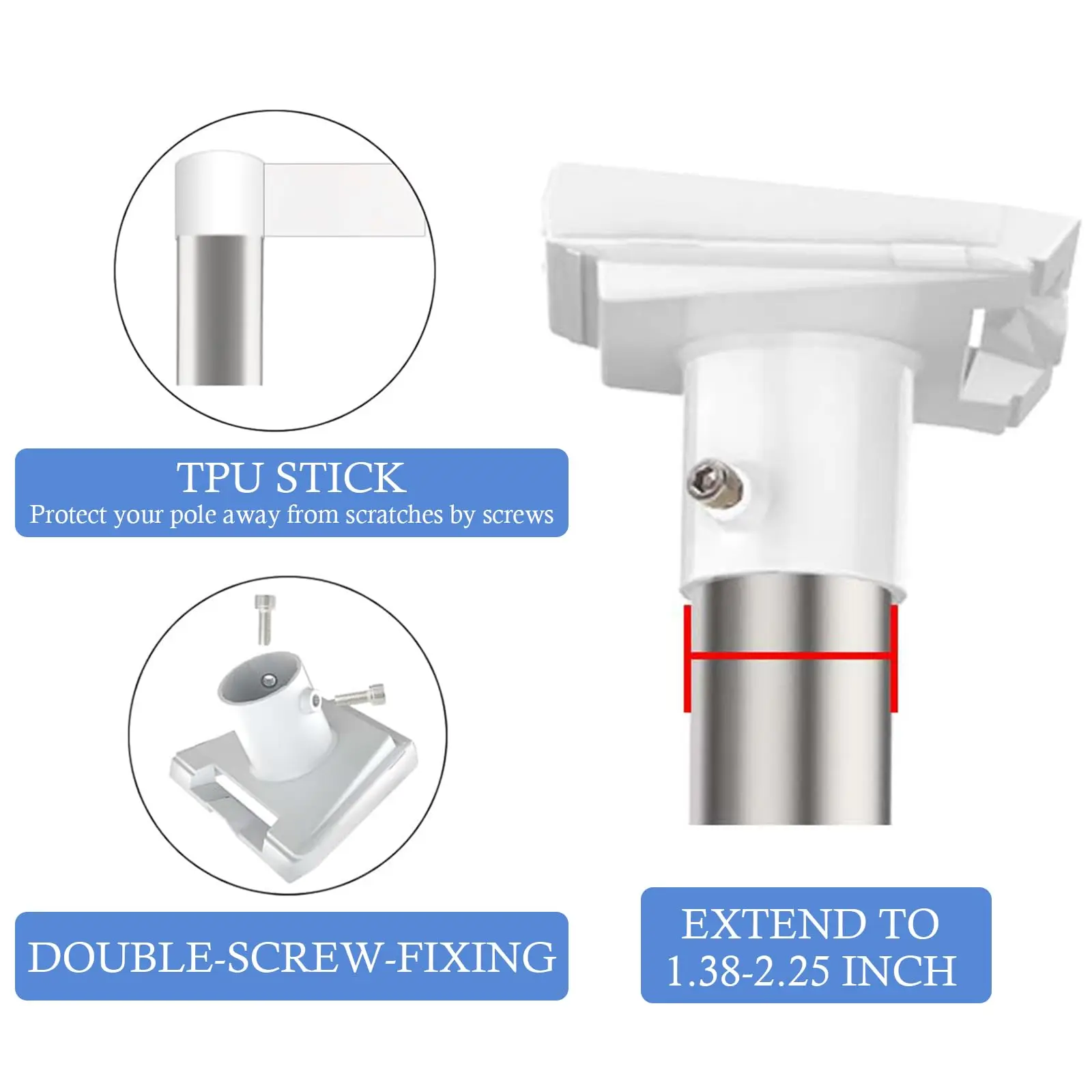 Soporte Montaje Poste Techo Starlink Gen 3 – Kit Redondo - imagen 5