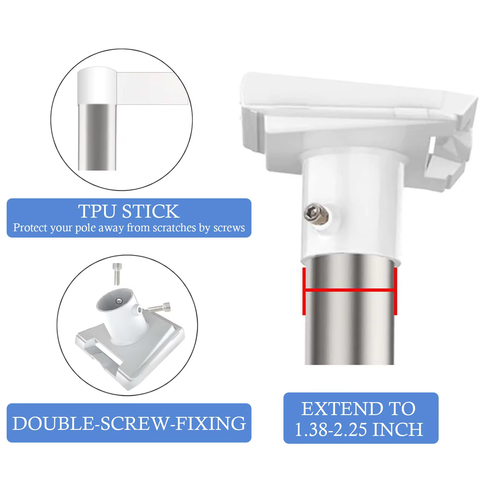 Soporte Montaje Poste Techo Starlink Gen 3 – Kit Redondo - imagen 5