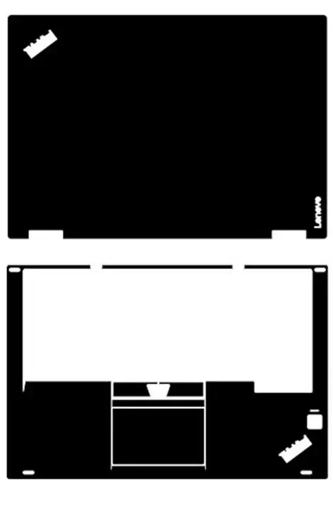 Precortado 1xTop + 1xPalmrest pegatina de piel película de cubierta para X390 Yoga P40 Yoga 260 370 L380 X380 Yoga 460 X1 Tablet Gen 1/2 - imagen 2