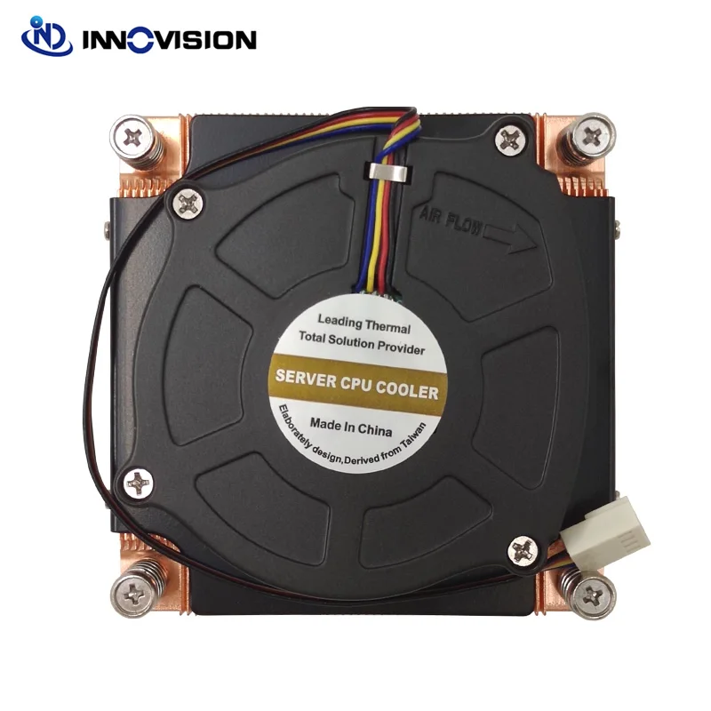 Nuevo Disipador de calor de cobre grande 1U, enfriador de CPU activo para Intel LGA1700, espaciado entre orificios de 78x78MM, TDP de hasta 125W - imagen 4