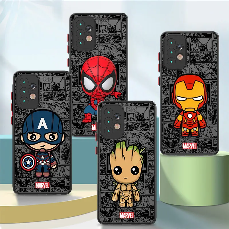 Marvel Groot Spiderman funda de teléfono para Samsung Galaxy A73 A21s A72 A22 A24 A52 A32 A23 A13 A53 A34 A12 A54 A33 A14 - imagen 5