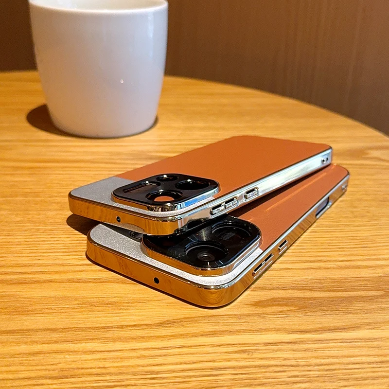 Para OPPO Find X9 Pro funda de lujo de cuero PU revestimiento de piel funda protectora trasera para Find X9 X8 Pro X8 Ultra X8S + carcasa de teléfono - imagen 5