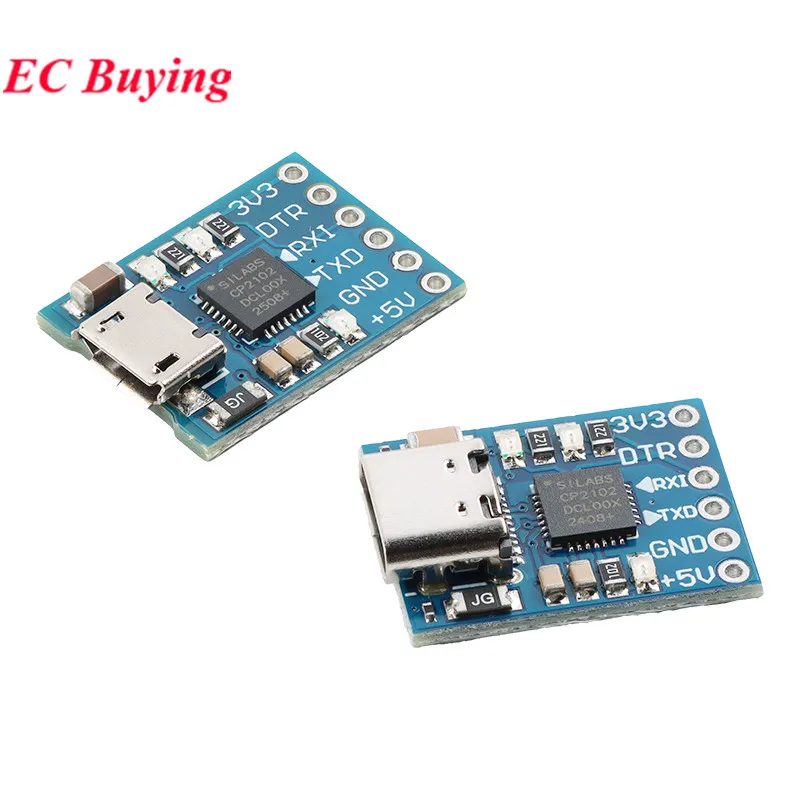 10 uds/1 unidad CP2102 MICRO/TYPE-C USB a Serial UART TTL módulo de conversión convertidor STC microcontrolador descargador reemplazar FT232 - imagen 2