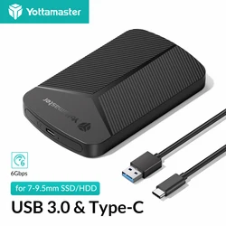 Yottamaster Caja Externa USB 3.0 Tipo C para Discos Duros SATA SSD