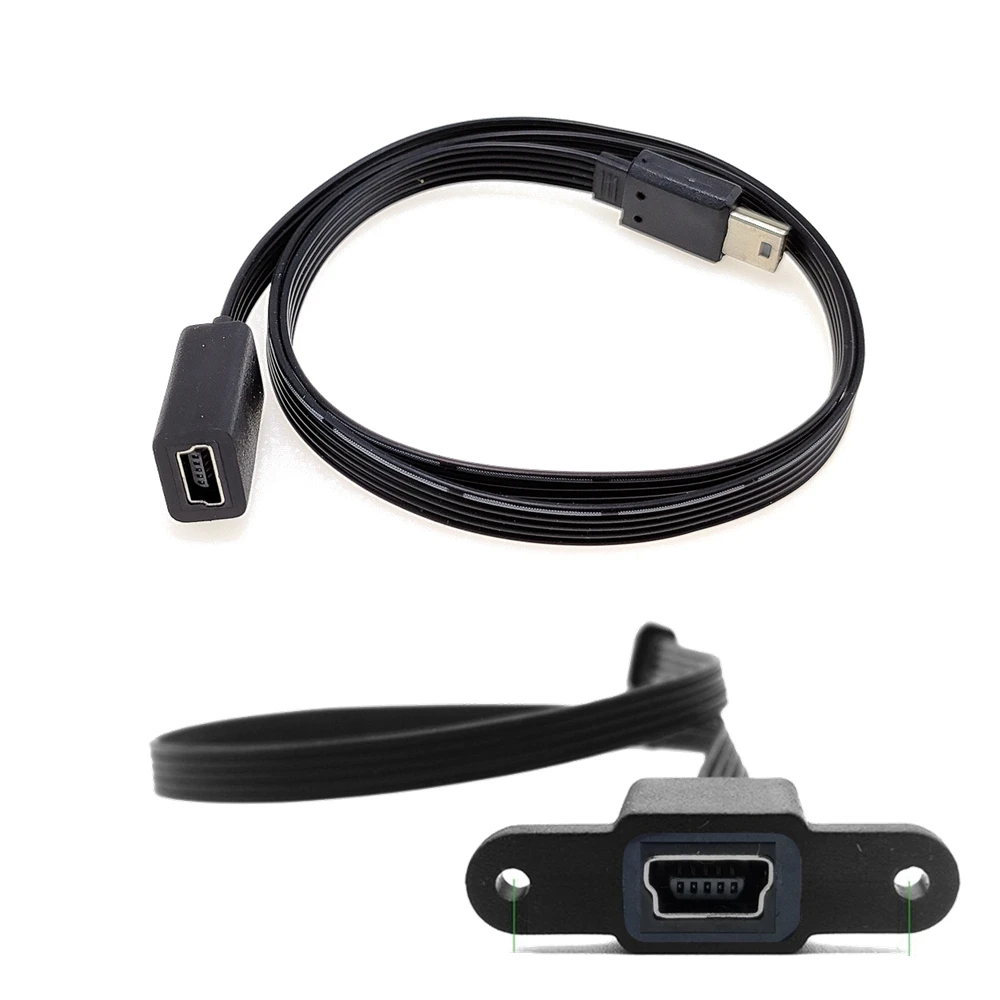 5CM 10CM 20CM 30CM 50CM MINI USB 5 pines enchufe a enchufe sincronización de datos Cable de extensión del cargador para el coche grabadora navegador GPS - imagen 2