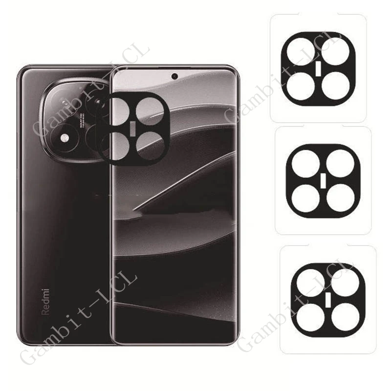 Lente de cámara integral 3D para Xiaomi Redmi Note 14 Pro + 6,67 "vidrio templado RedmiNote14Pro Plus película protectora de pantalla trasera