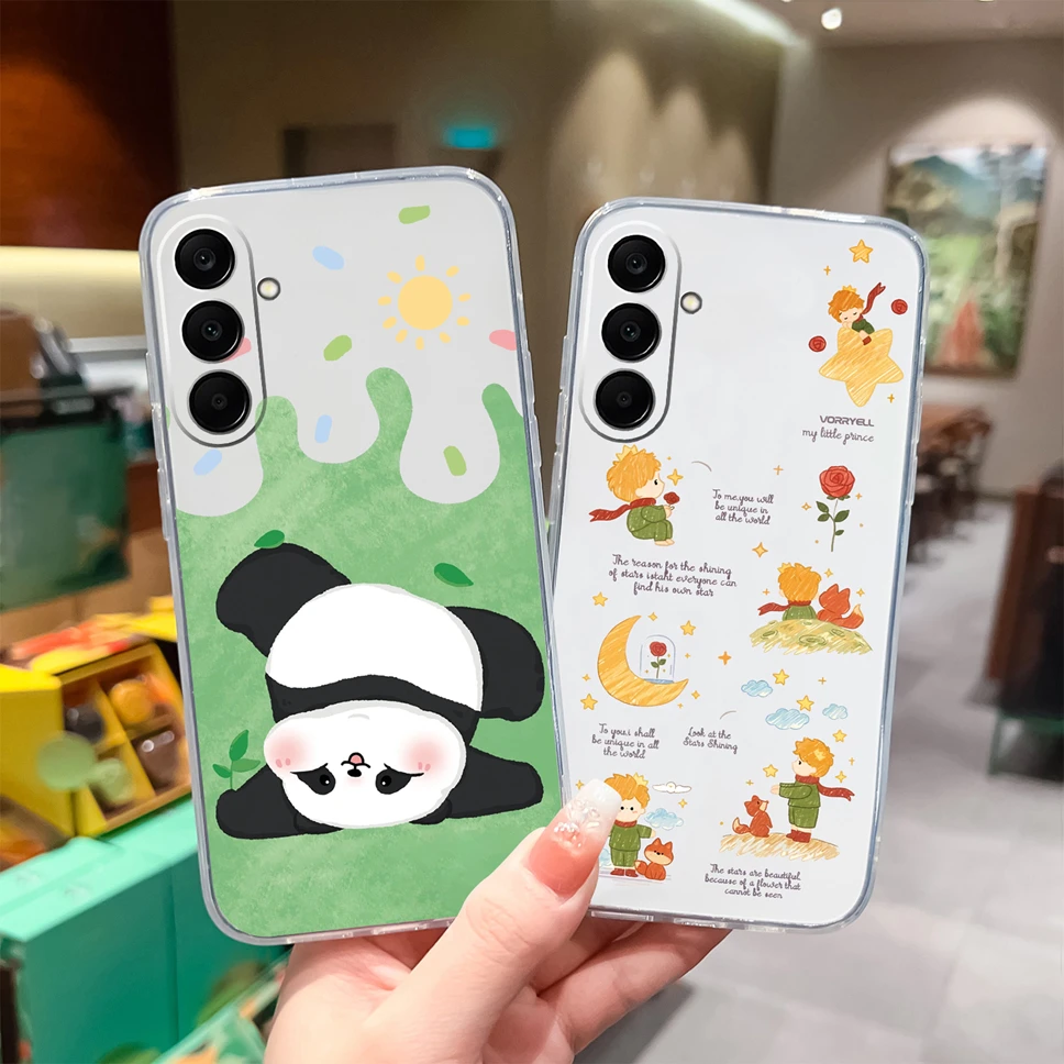 Para Samsung Galaxy M17 F17 5G funda de teléfono encantadora funda de silicona transparente de TPU suave de dibujos animados para Samsung M 17 F 17 parachoques ligero - imagen 5