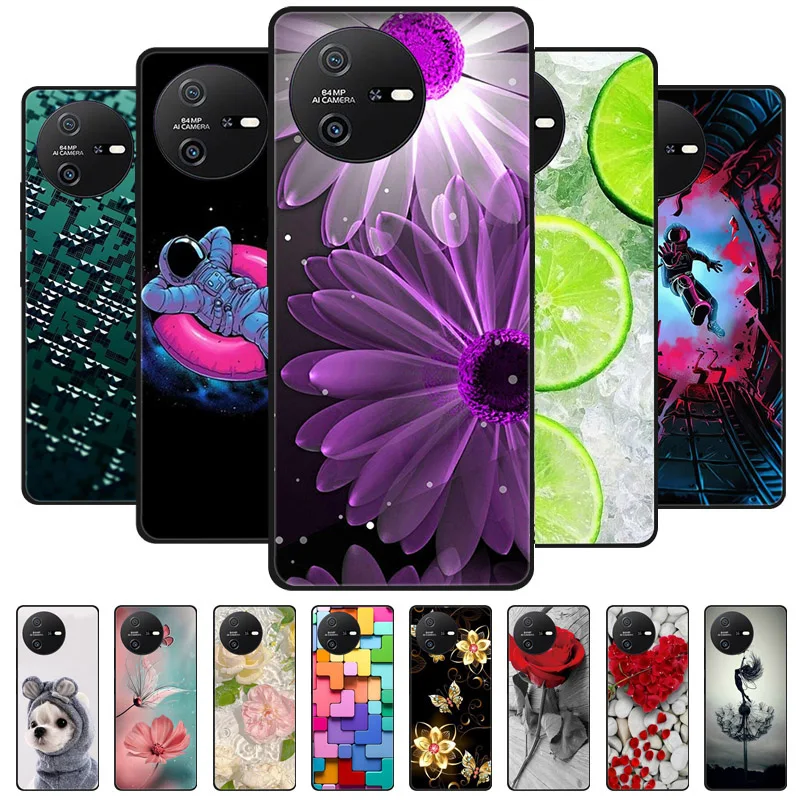 Funda de silicona suave para Oscal Tiger 12, Carcasa protectora para teléfono, color negro, León, Lobo