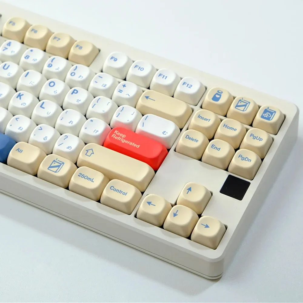 Teclas MOA de 140 teclas, teclas PBT, GMK, leche de soja, inglés, coreano, japonés, para 60/64/84/98/108, Teclado mecánico para juegos, interruptor MX - imagen 3