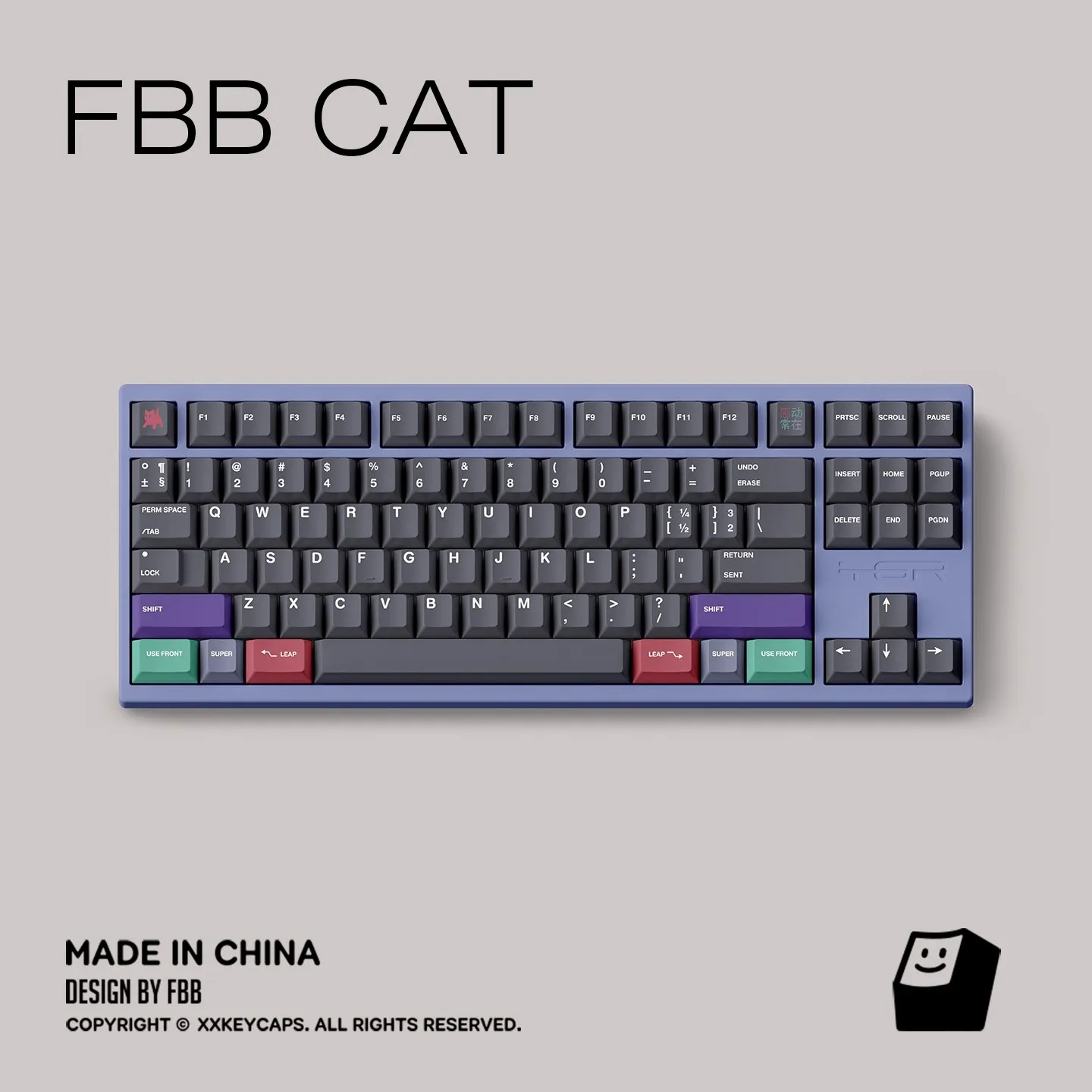 Teclas con tema de postre FBB CAT, 145 teclas, 1,7mm, tinte PBT, perfil de cereza, tapa de teclado personalizada para teclado mecánico, regalos para jugadores de PC - imagen 5