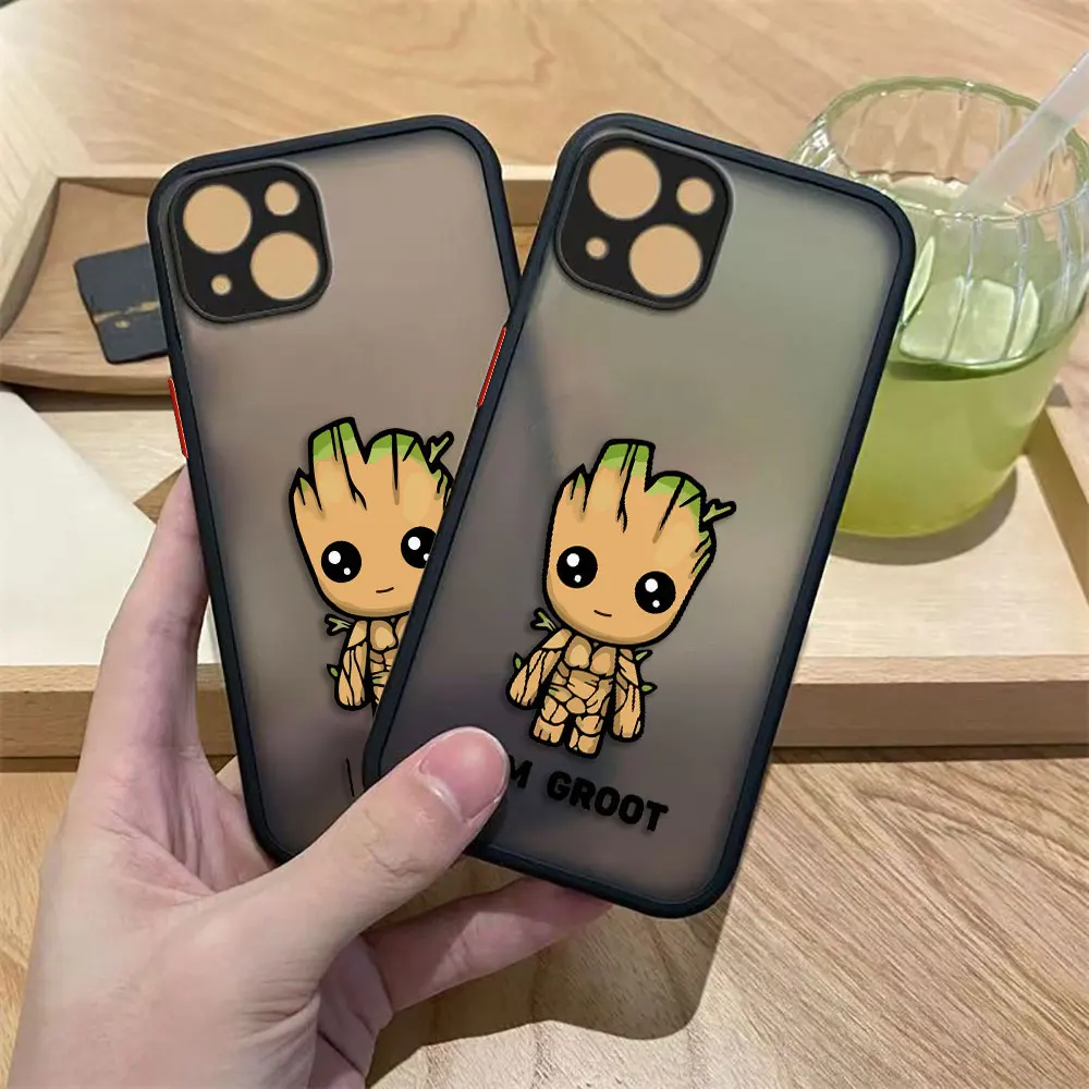 Marvel Comics Groot Cover Matte Phone Case For Samsung Galaxy S25 S24 S23 S22 S21 S20 FE S10 S9 S11E S30 S11 TPU Ultra Case - imagen 2