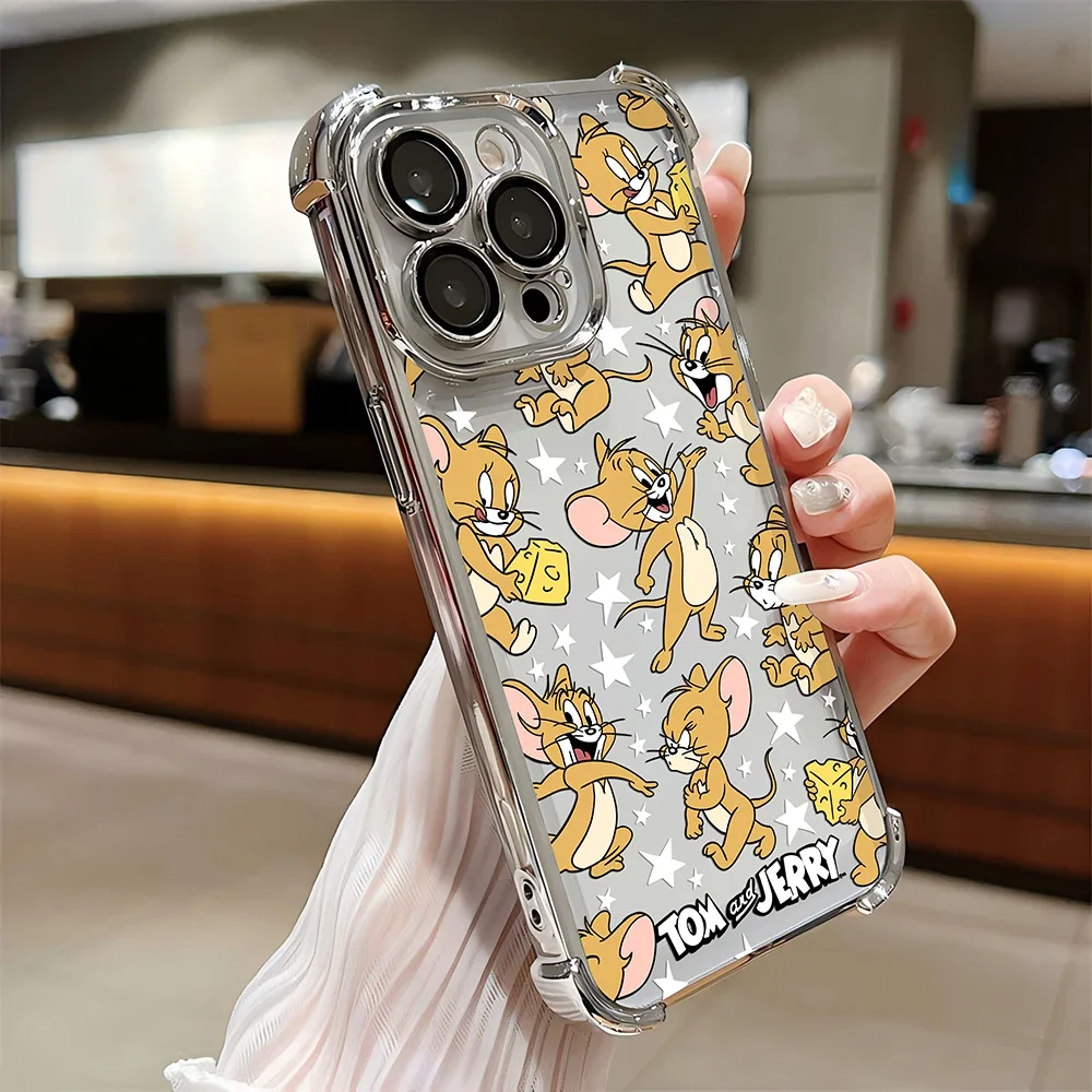 Funda bonita Toms y JerrPlating para Samsung S24 S23 S22 S21 S20 FE Note20 Plus Ultra Lite 5G, funda protectora anticaída a prueba de golpes - imagen 3
