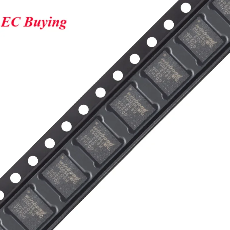 10 uds/1 unidad W25Q256JWPIQ 25Q256JWPQ W25Q256JWPQ 25Q256JWPIQ 25Q256 W25Q256JW WSON-8 256Mbit Chip de memoria Flash serie IC Original - imagen 5