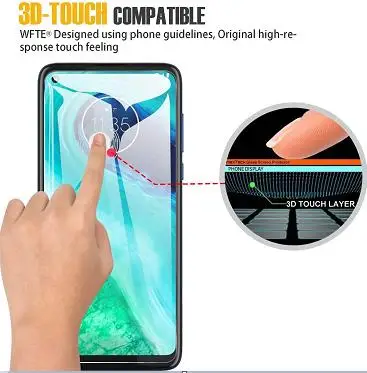 3 uds vidrio templado para Motorola Moto E20 E22 E22i E22s E30 E32 E32s E40 E6 E6s E7 Plus Power E7i sistema Protector de pantalla - imagen 3