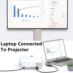Grwibeou Adaptador DisplayPort a VGA para TV y Proyector
