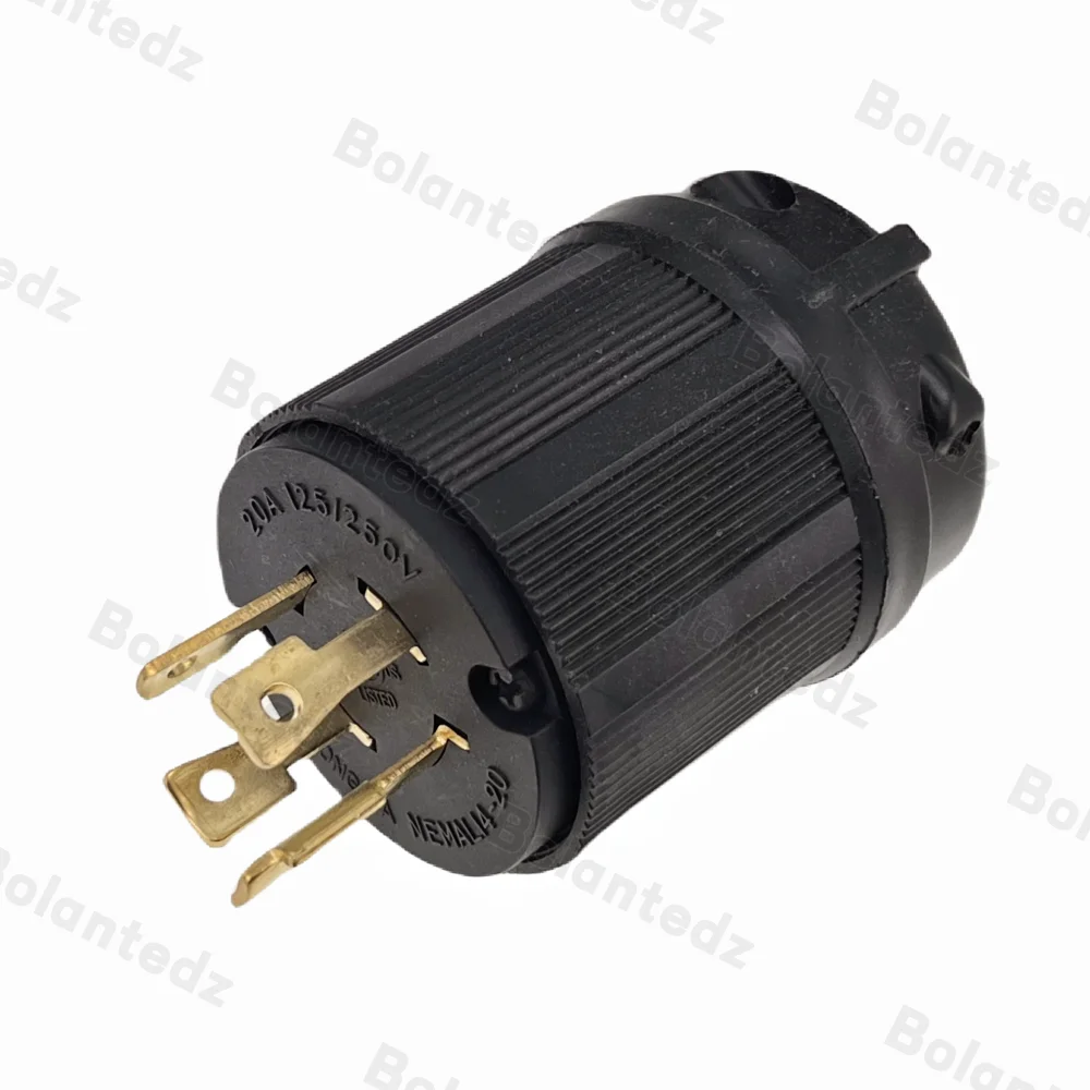 Negro UL 20A 250V NEMA L14-20P L14-20R US receptáculo bloqueado enchufe industrial Panel enchufe América 4 polos conector con cable - imagen 4