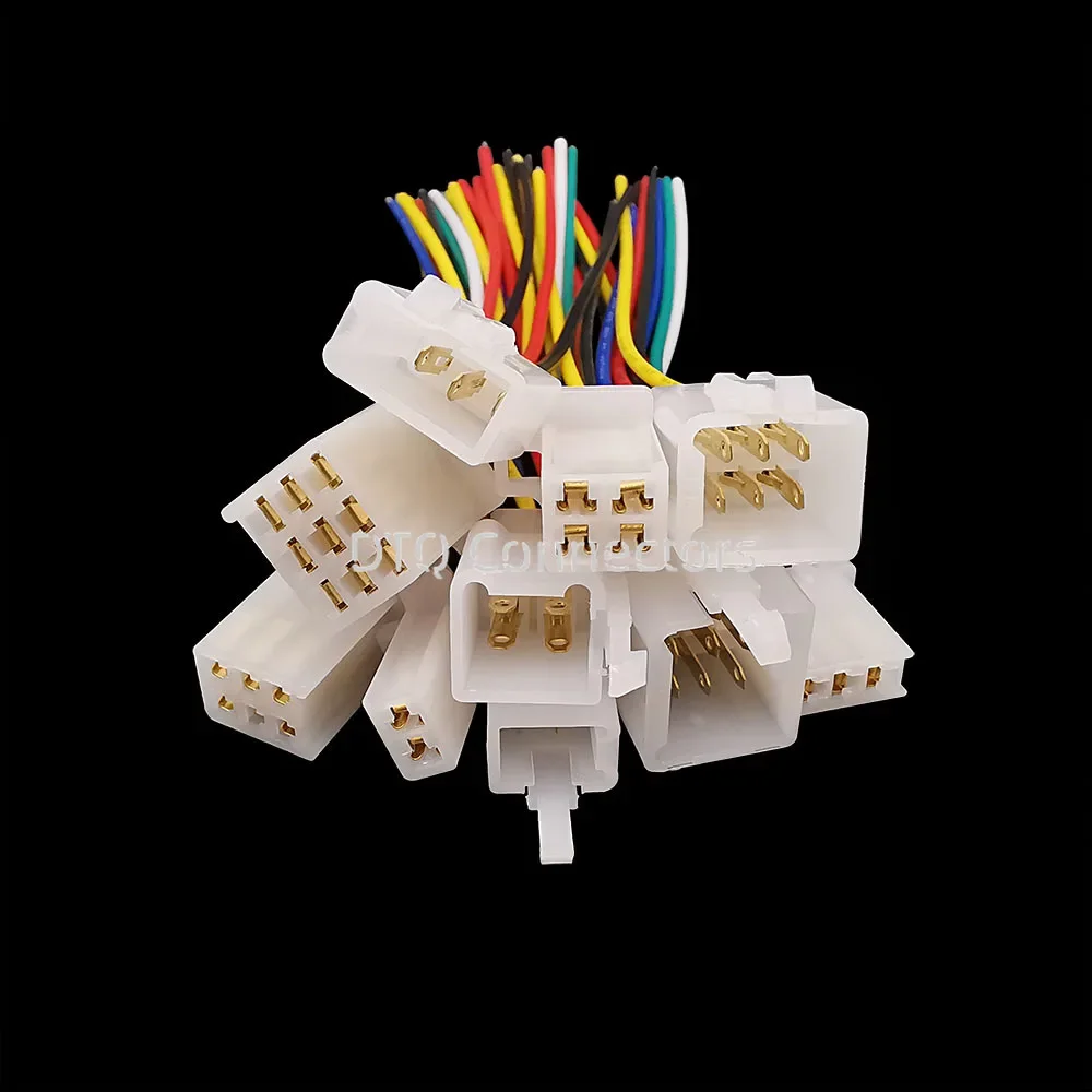 1/2/5 pares 2/3/4/6/9 pines 2,8mm conexión rápida automotriz conector de cable eléctrico motocicleta coche macho hembra cable terminal enchufe - imagen 5