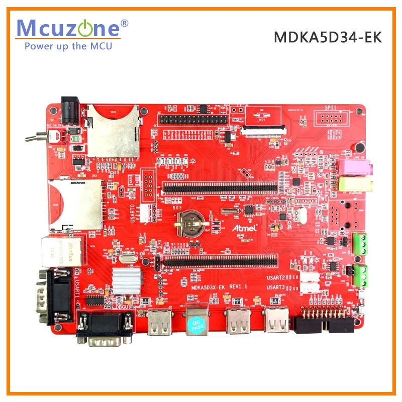 ATSAMA5D34 MDKA5D34-EK, CPU Cortex-A5 de 536MHz, 256MB DDR2, 256MB NAND,HS USB, ISI(OV2640), Linux 4.9 - imagen 2
