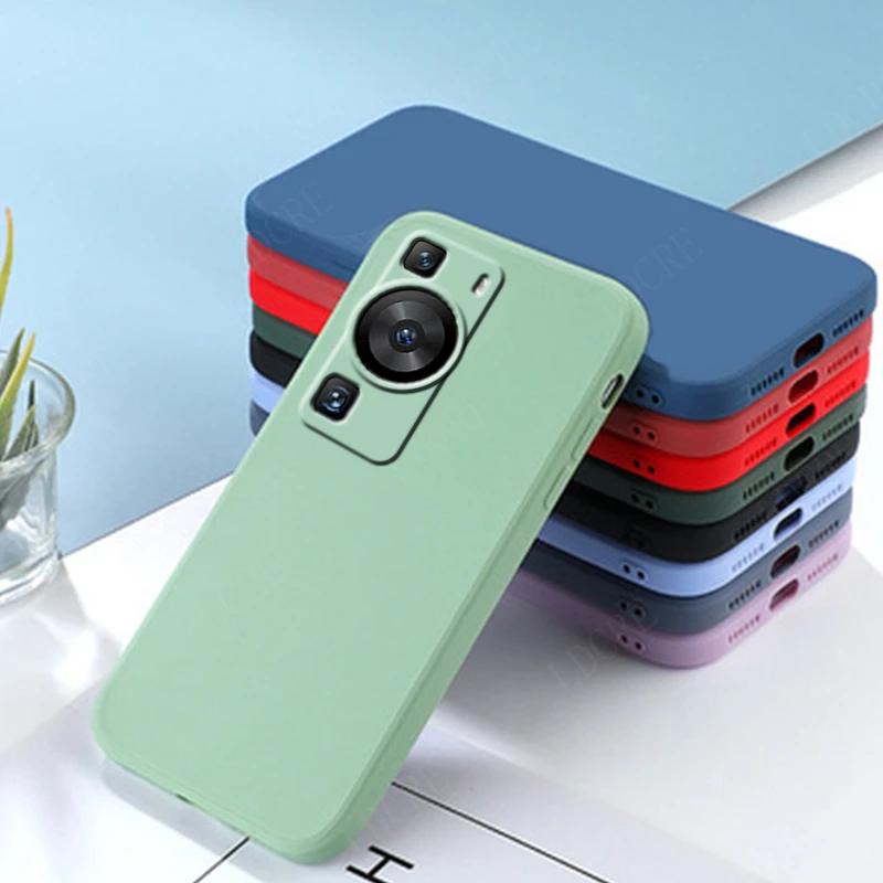 Para funda Huawei P60 funda para Huawei P60 P 60 Capa púrpura trasera silicona líquida a prueba de golpes TPU funda suave Huawei P60 Pro Fundas - imagen 3