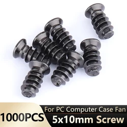 Tornillos 5x10mm Negros – Caja PC y Ventilador