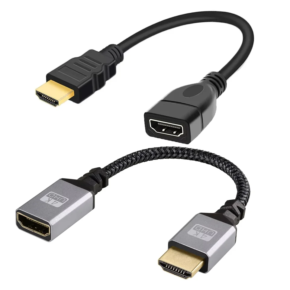 Cable compatible con HDMI 1080P 4K, Cable de extensión macho a hembra compatible con HDMI para Xbox, portátil, PC de escritorio, Monitor HDTV, proyector