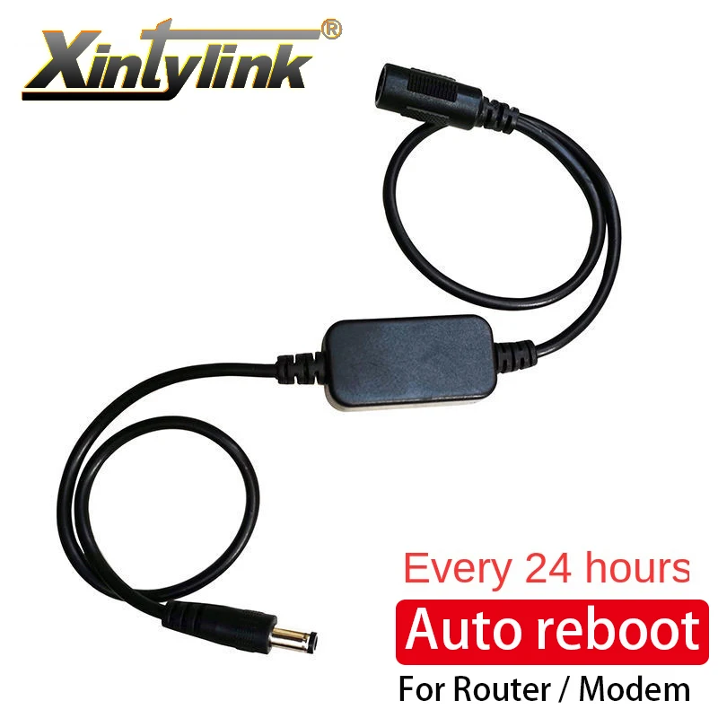 Módulo de reinicio de temporización para enrutador, dispositivo de 5V-15V CC, 5,5x2,1mm, reinicio WiFi, 24H de tiempo, línea de reinicio de apagado automático para interruptor de módem - imagen 2