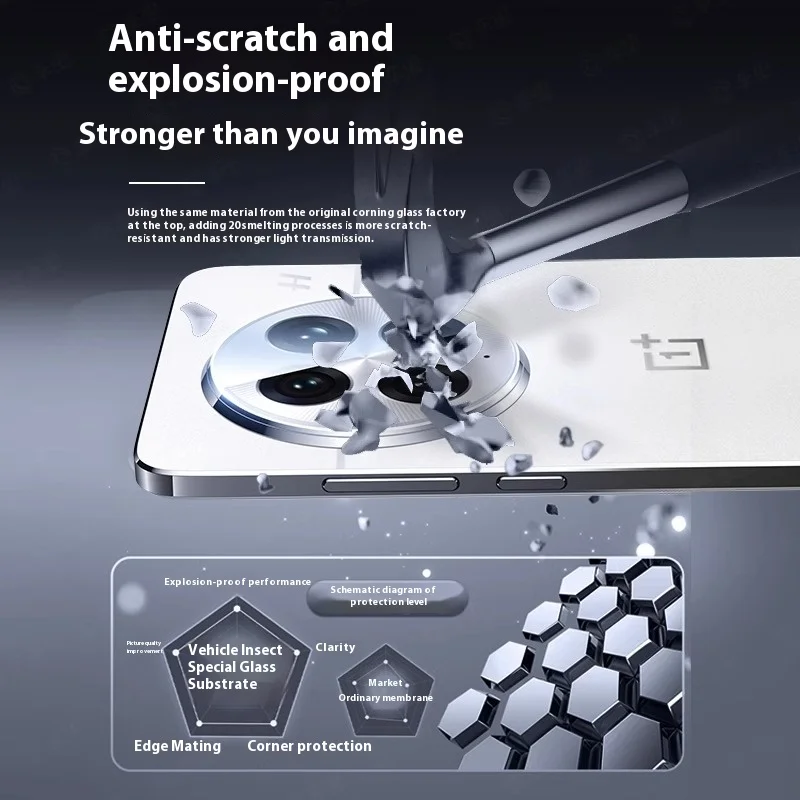 Protectores de cámara Cubierta de lente de vidrio templado Instalación localizadora Protector de lente de cámara de pegamento completo para OnePlus 13 1+13 One Plus 13 - imagen 5