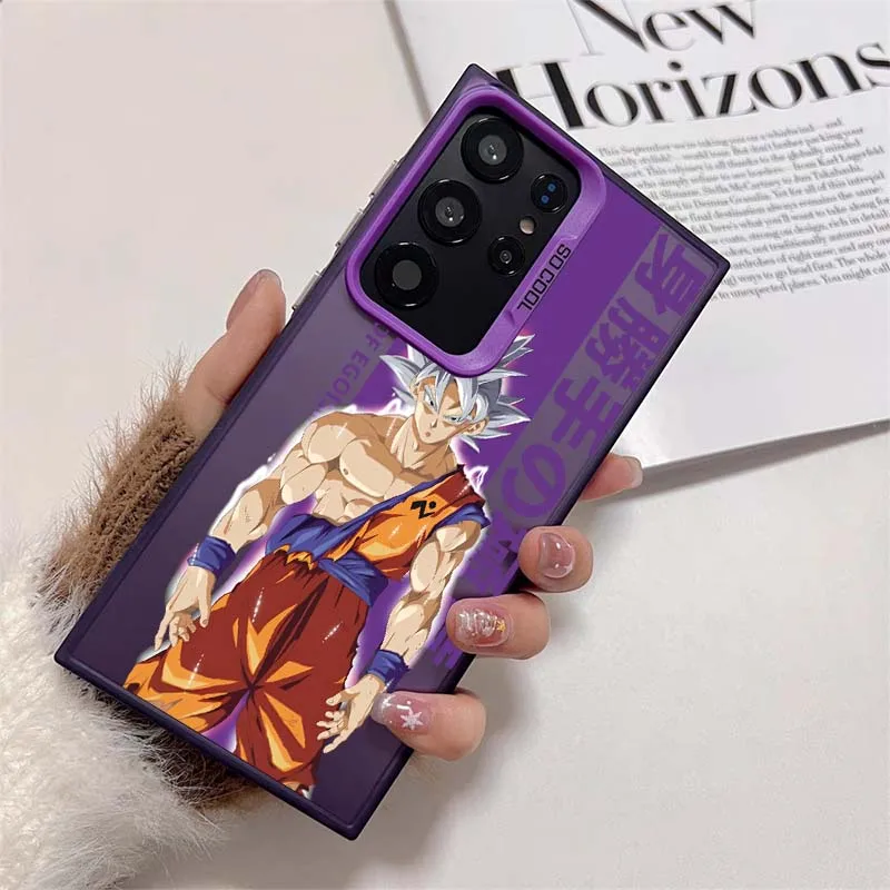 Art d-dragon Ball Cool Saiyan para Samsung Galaxy S25 S24 S23 S22 S21 Ultra Plus funda plateada colorida para teléfono - imagen 5
